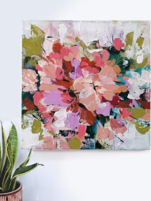 Abstract flower painting